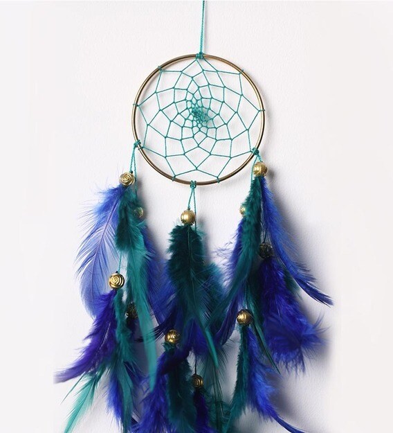 Buy Multicolour Wool Dream Catcher by Rooh Dream Catchers Online Feng