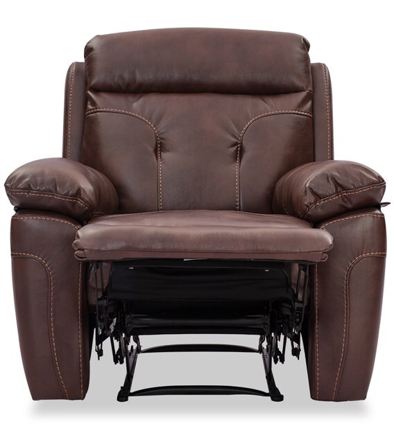 Buy Dream 1 Seater Recliner in Chocolate Brown Colour by Durian Online Manual 1 Seater