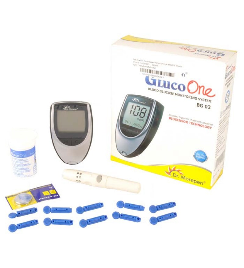 Buy Dr Morepen GlucoOne Blood Glucose Monitor System Glucose Meter (BG