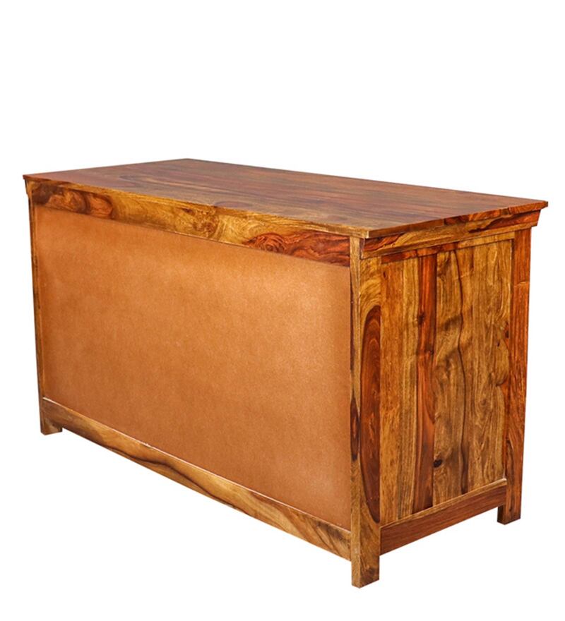 Buy Dravidian Sheesham Wood Sideboard in Teak Finish by Fabuliv Online