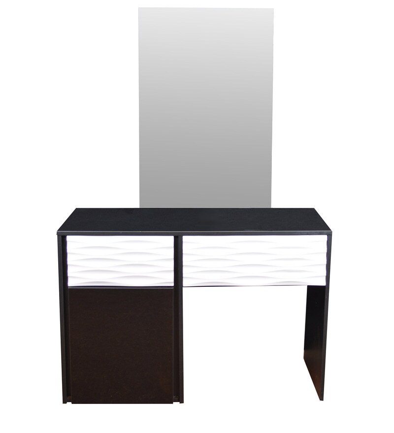 Buy Dressing Table in Black & White Colour by Parin Online Dressing