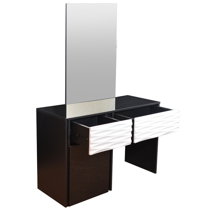 Buy Dressing Table in Black & White Colour by Parin Online Dressing