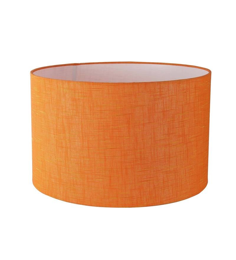 orange drum lampshade