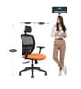 Draco High Back Ergonomic Chair in Black & Orange Colour