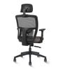 Draco High Back Office Chair in Black & Grey Colour