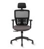 Draco High Back Office Chair in Black & Grey Colour