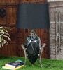 Dragon Egg Table Lamp with Oval shaped Black colour Lampshade