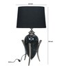 Dragon Egg Table Lamp with Oval shaped Black colour Lampshade