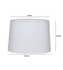 Dragon Egg Table Lamp with Tapered White  Lampshade