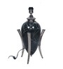 Dragon Egg Table Lamp with Tapered White  Lampshade