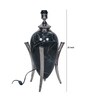 Dragon Egg Table Lamp with Tapered White  Lampshade
