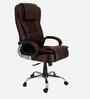 Dragon Leatherette HB Executive Chair In Brown Colour