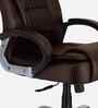Dragon Leatherette HB Executive Chair In Brown Colour
