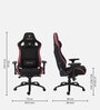Dragon Fabric Gaming Chair in Burgundy Colour
