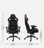 Dragon Fabric Gaming Chair in Tan Colour