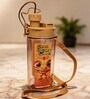 Dragon Printed Plastic Water Bottle with Straw & Strap, 600 ml