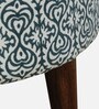 Drake Fabric Seating Stool In Provincial Teak Finish