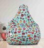 Drama Queen Classic Xxl Bean Bag With Beans In Multi Colour