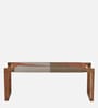 Draper Acacia Wood 2 Seater Bench In Natural Finish