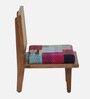 Draper Acacia Wood Low Height Chair In Natural Finish With Cushion