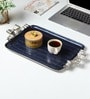 Blue Aluminium Dravelion Blue Pearl Large Tray