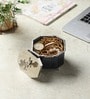 Silver Steel Dravelion Blue Pearl Small Storage Box