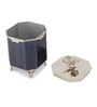 Silver Steel Dravelion Blue Pearl Small Storage Box