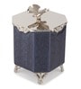 Silver Steel Dravelion Blue Pearl Small Storage Box