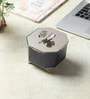 Silver Steel Dravelion Blue Pearl Small Storage Box
