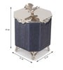 Silver Steel Dravelion Blue Pearl Small Storage Box
