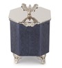 Silver Steel Dravelion Blue Pearl Small Storage Box