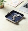 Nkl Enamel Aluminium Dravelion Blue Pearl Tissue Holder
