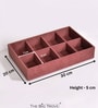 Pink Drawer 8 Grids Tie Pocket Square Storage Organizer Trays