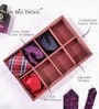 Pink Drawer 8 Grids Tie Pocket Square Storage Organizer Trays