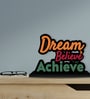 Dream Believe Achieve Wooden Quote Sign Table Accent