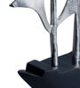 Dream Boat Silver& Black Aluminium Showpiece
