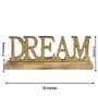 Dream Gold Wood & Aluminium Showpiece