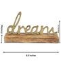 Dream Gold Wood & Aluminium Showpiece
