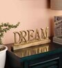 Dream Gold Wood & Aluminium Showpiece