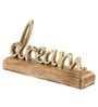 Dream Gold Wood & Aluminium Showpiece