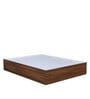 Dream Queen Size Upholstered Bed with Storage In Light Brown Finish