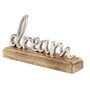 Dream Silver Wood & Aluminium Showpiece