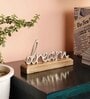 Dream Silver Wood & Aluminium Showpiece