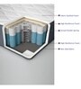 Dreamer Pocket Zero Partner Disturbance Zoned Support 12 Inch Spring Mattress In King Size