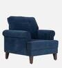 Dreamer Fabric 1 Seater Sofa in Cobalt Blue Colour
