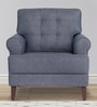 Wakefit Dreamer Fabric 1 Seater Sofa in Omega Blue Colour