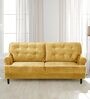 Wakefit Dreamer Fabric 3 Seater Sofa In Yellow Colour