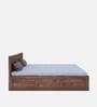 Dreamer Sheesham Wood King Size Bed in Teak Finish with Drawer Storage
