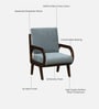Drenthe Sheesham Wood Arm Chair In Provincial Teak Finish