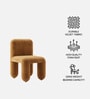 Dreoven Sculpt Lounge Chair In Cocoa Brown Colour